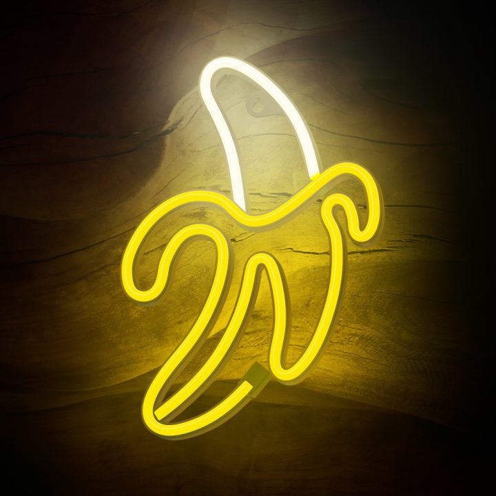 Forever neon LED banana lamp white yellow (RTV100227)