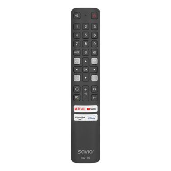 Savio RC-15 TV Remote Compatible with TCL Smart TV (SAVPILOTRC15-TCL)
