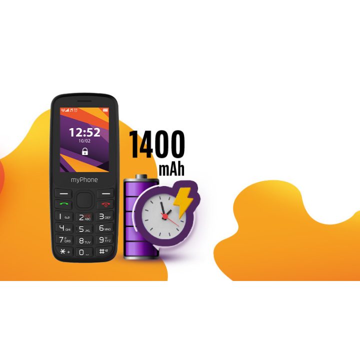 Telefono movil Myphone 6410 2.4 pulgadas-4g-negro (TEL000868)