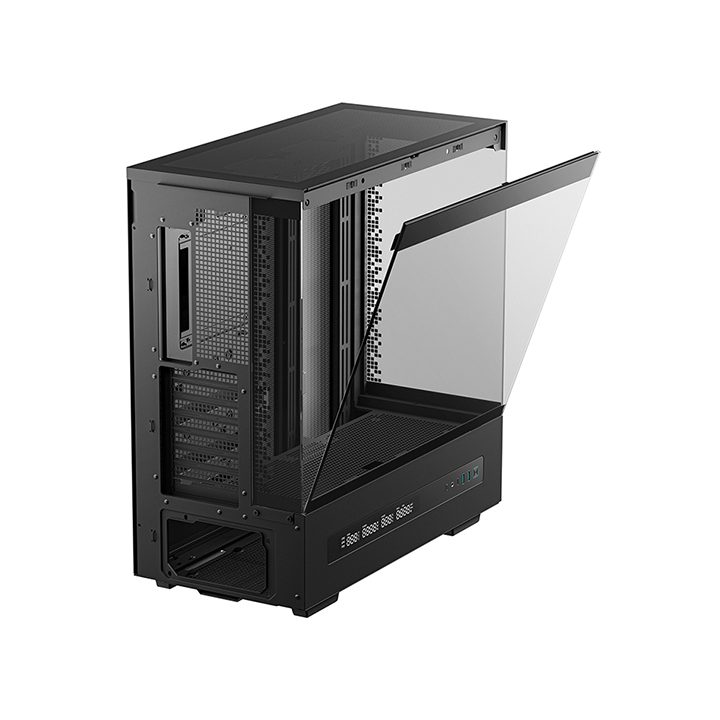Gabinete de PC gaming Deepcool ATX CH690 vidro temperado preto…