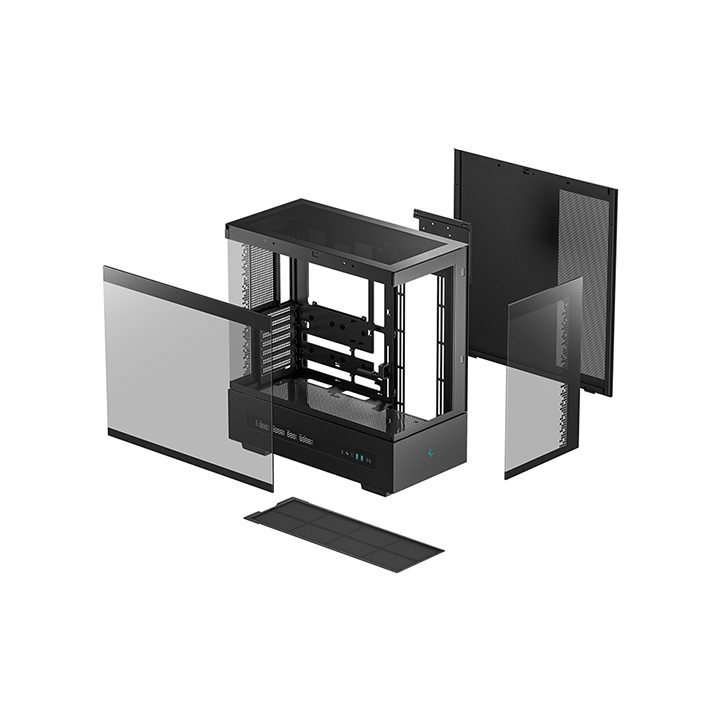 Caja ordenador gaming Deepcool ATX CH690 cristal templado negra…