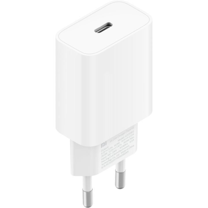 Cargador de pared Xiaomi mi fast charger-USB-C-20W-blanco (BHR4927GL)