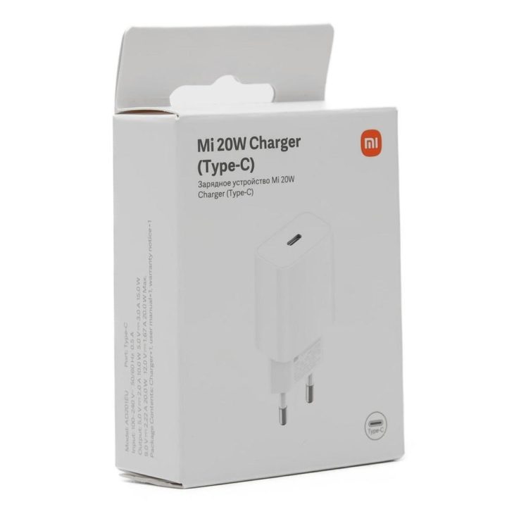 Cargador de pared Xiaomi mi fast charger-USB-C-20W-blanco (BHR4927GL)