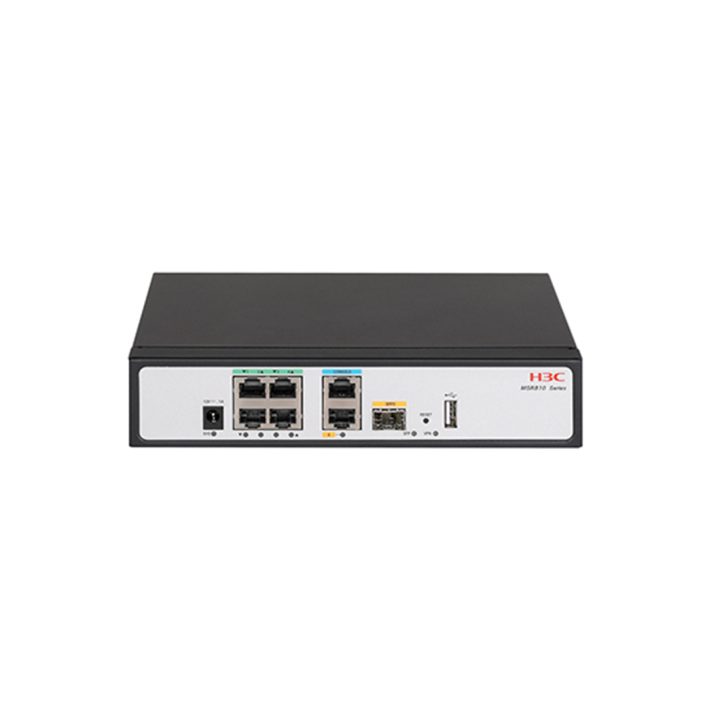 Router empresarial H3C MSR610 com 6-port Gigabit Ethernet (2GE wa…