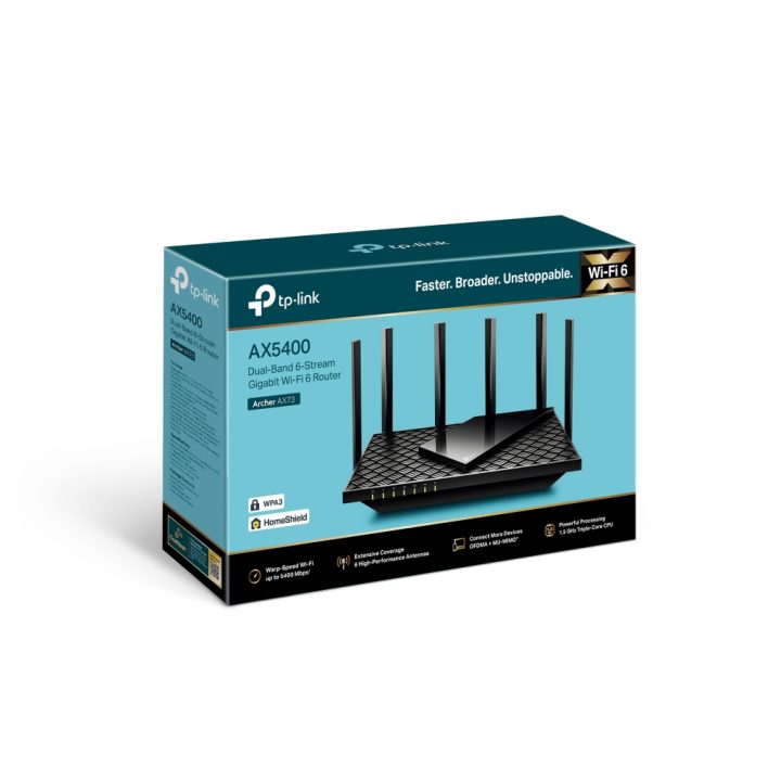 Router TP-Link Archer AX73 sem fios Gigabit Ethernet de banda dupla…
