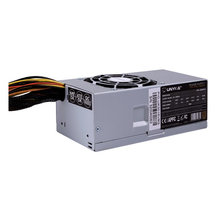 UNYKAch TFX 350W 80 Plus Bronze Power Supply Unit 20+4 pin ATX Silver