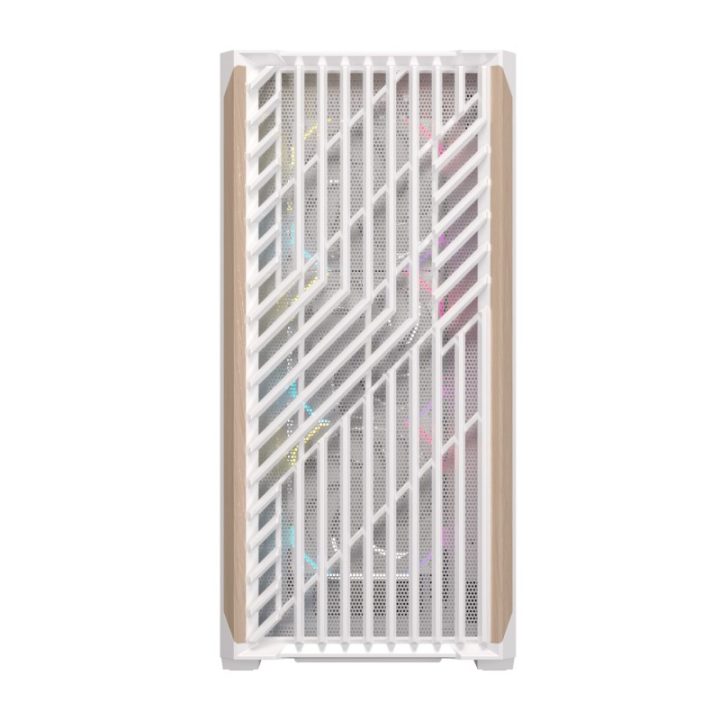 Einarex P800 ATX RGB Tempered Glass White Gaming PC Case…