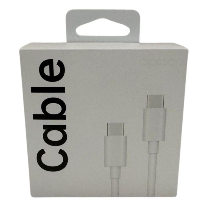 Cable USB-C OPPO 1m-macho-macho-blanco