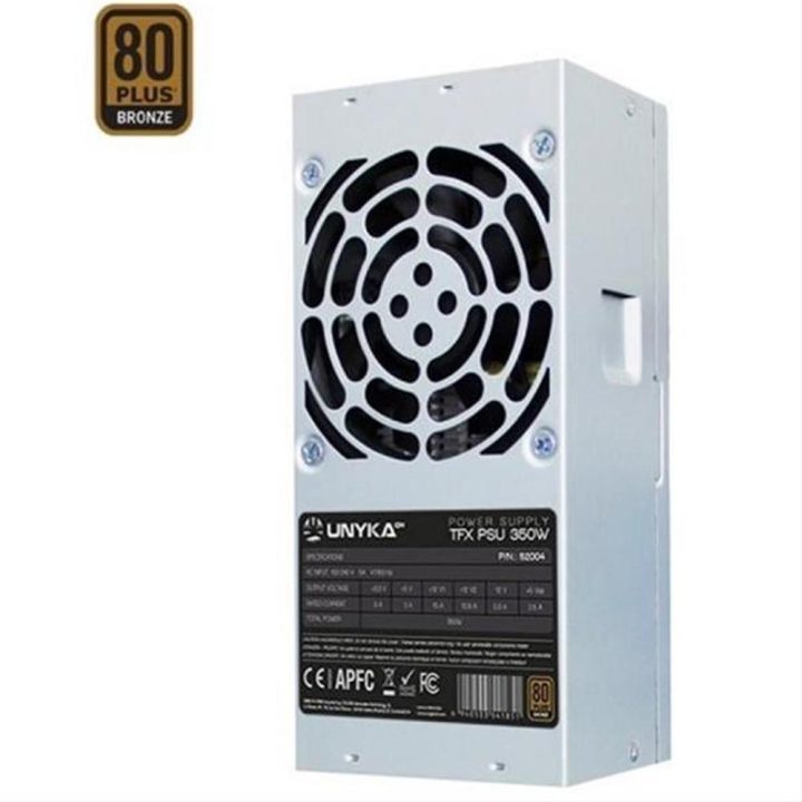 UNYKAch TFX 350W Power Supply Unit 20+4 pin ATX Silver