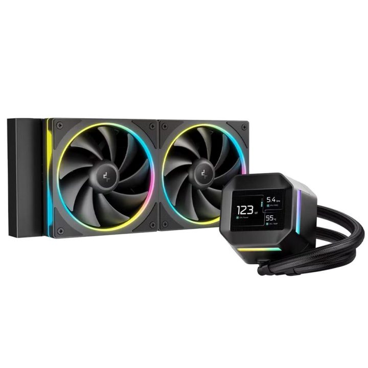 Kit de arrefecimento líquido Deepcool LM240 LED RGB 2x 120mm preto…