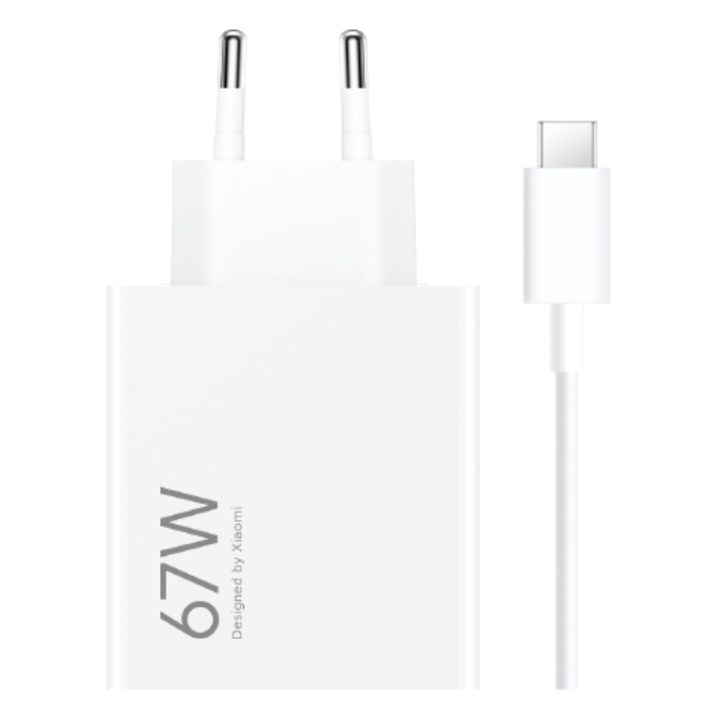 Carregador Xiaomi HyperCharge Combo Tipo A 67W com cabo USB-C cor…