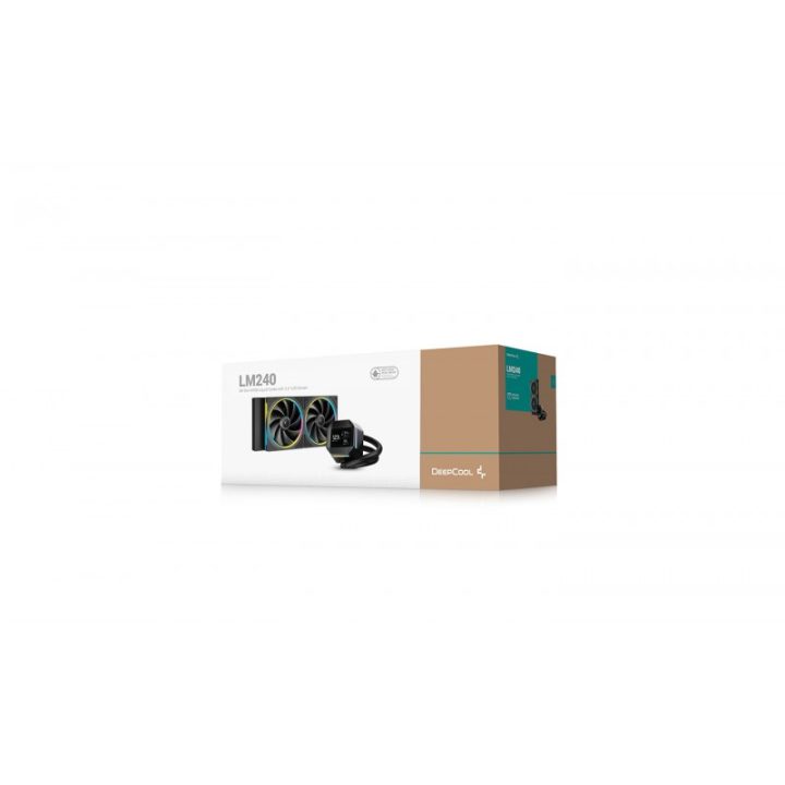 Deepcool LM240 LED RGB Liquid Cooling Kit 2x 120mm Black…