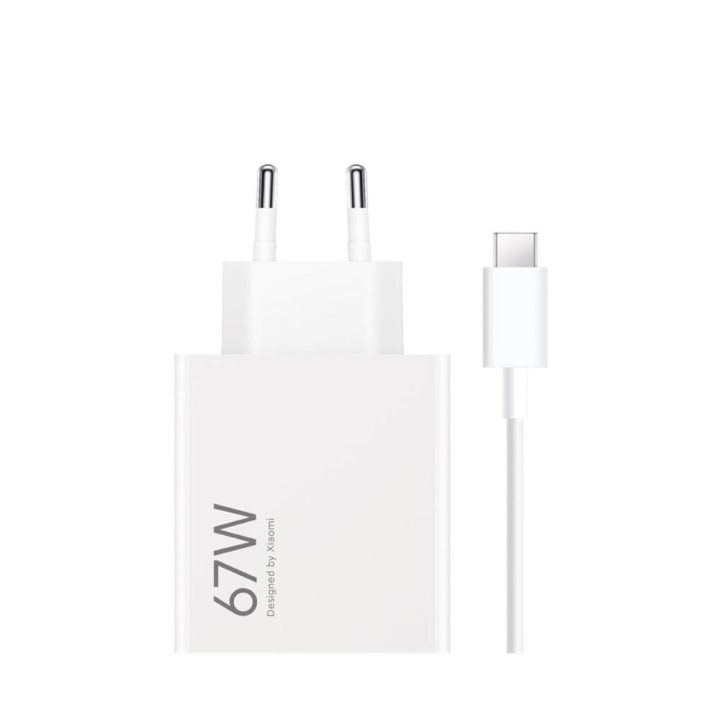 Xiaomi HyperCharge Combo Type-A 67W Charger with USB-C Cable, White…