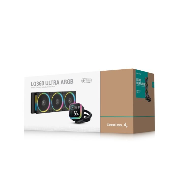 Kit de arrefecimento líquido Deepcool LQ360 ultra ARGB 3x 120mm preto…