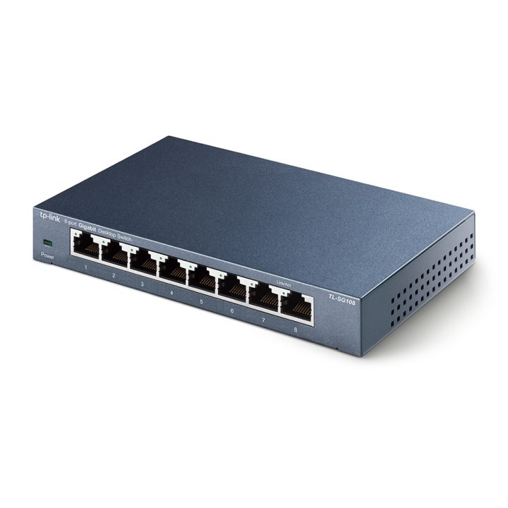 TP-Link TL-SG108 Unmanaged Gigabit Ethernet (10/100/1000) Black