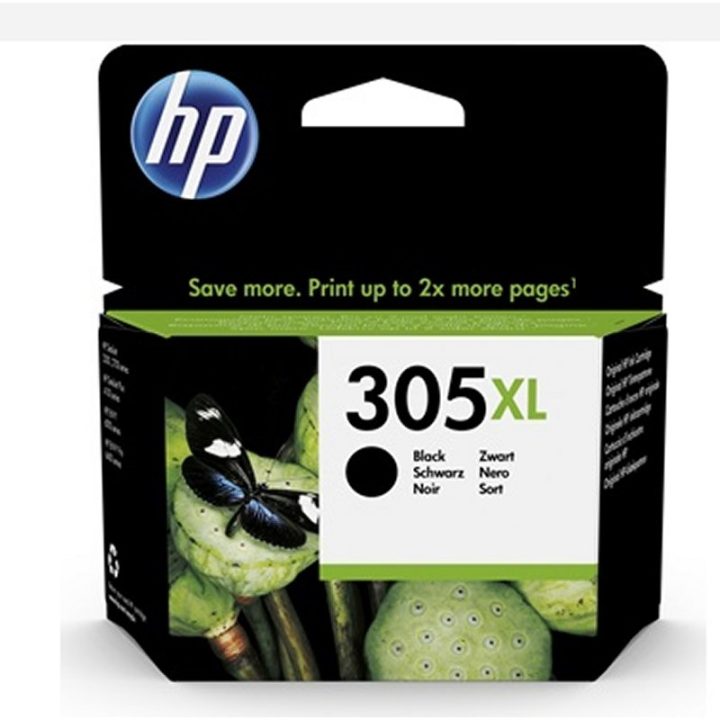 HP Cartucho de tinta Original 305XL de alta capacidade preto