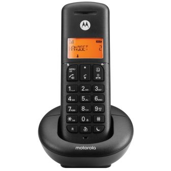Motorola E201 Teléfono DECT Identificador de llamadas Negro