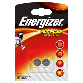 Blister 2 pilas de boton modelo A76/LR44 Energizer 639317