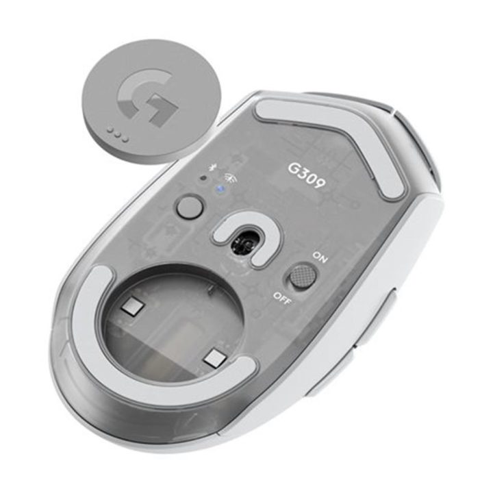 Raton inalambrico gaming Logitech g G309 blanco (910-007208)