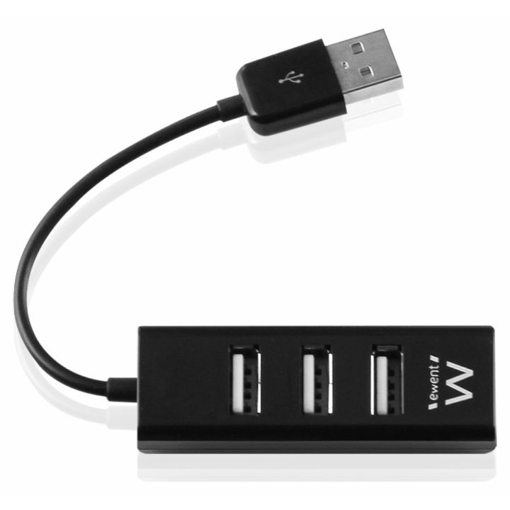 Ewent EW1123 USB 2.0 Interface Hub 480 Mbit/s Black
