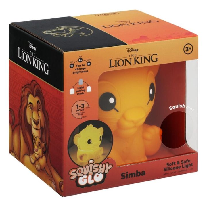 Paladone Simba squishy glo silicona ligero recargable clásicos Disney…