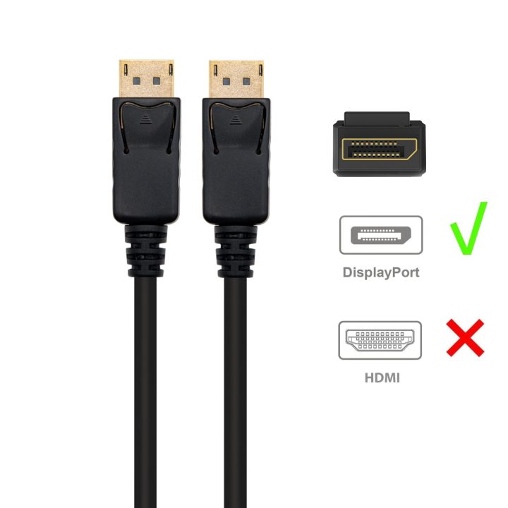 Ewent EC1405 DisplayPort Cable 1 m Black