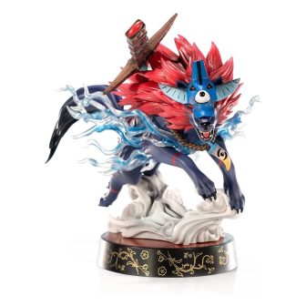 First 4 Figures Okami Oki Wolf Form Standard Edition Statue (0OKAOWST)