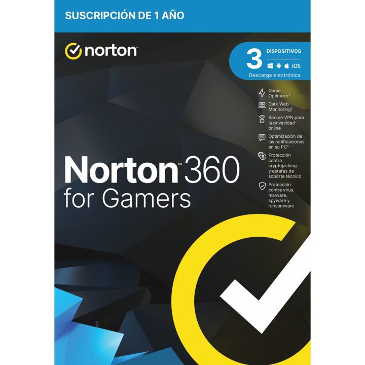 Norton 360 for Gamers Seguridad de antivirus Base Español 1…