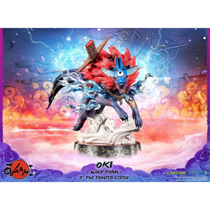 Figura First 4 Figures Okami Oki forma de lobo edição standard…