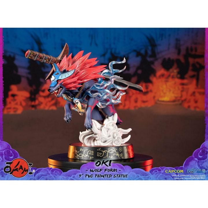 First 4 Figures Okami Oki Wolf Form Standard Edition Statue (0OKAOWST)