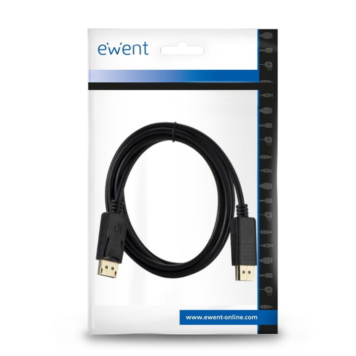 Ewent EC1405 DisplayPort Cable 1 m Black