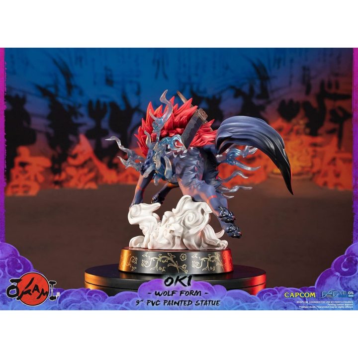 First 4 Figures Okami Oki Wolf Form Standard Edition Statue (0OKAOWST)