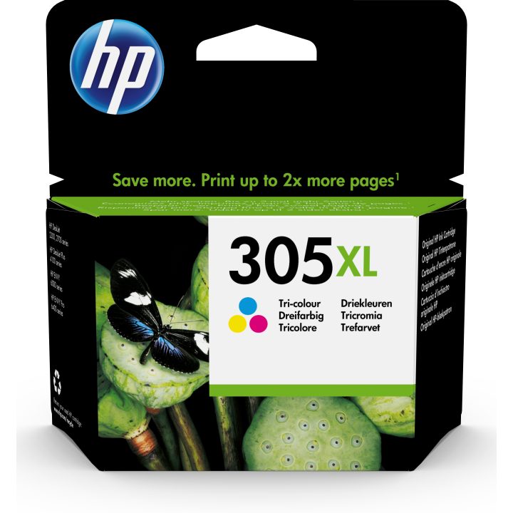 HP Original 305XL High Capacity Tri-Color Ink Cartridge