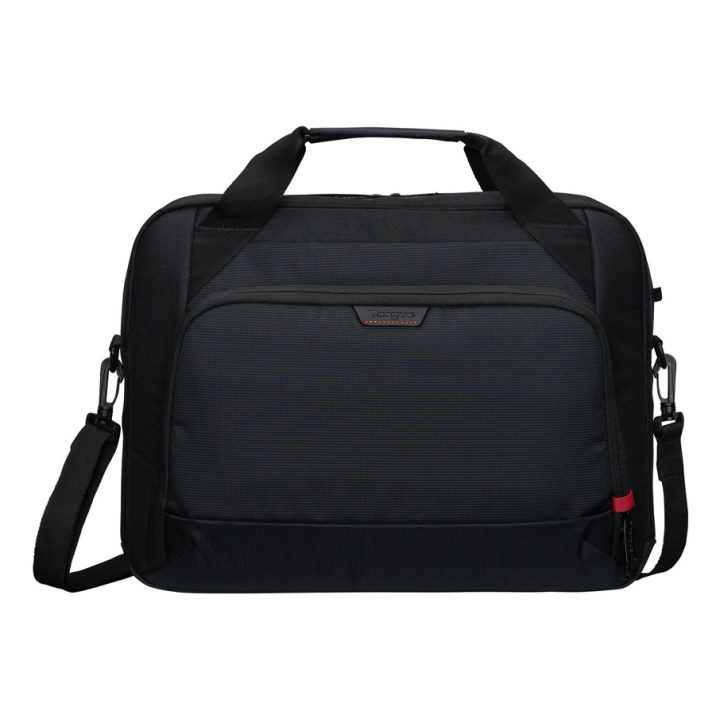 Targus EcoSmart 16" Briefcase, Black, Red