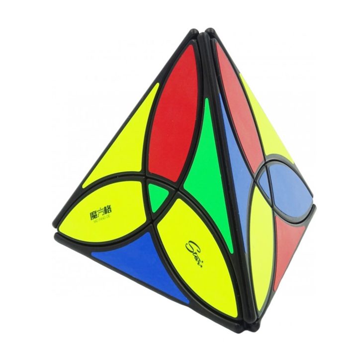 Cubo de Rubik Qiyi Clover Pyraminx preto (3101)