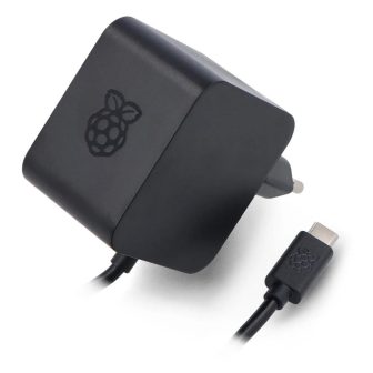 Raspberry Pi 5 USB-C 27 W Power Supply Charger Black (SC1157)
