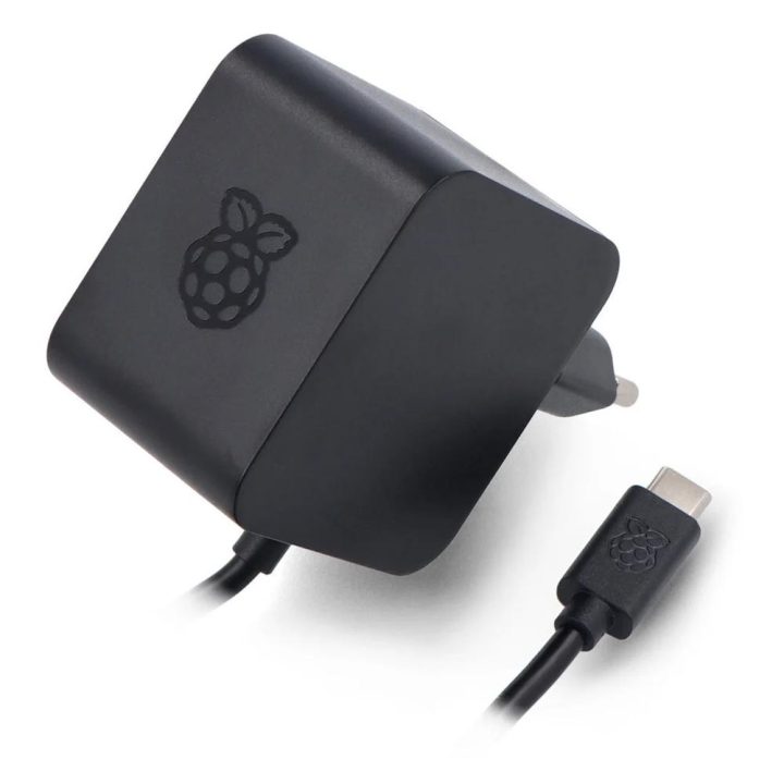 Fonte de alimentação carregador Raspberry Pi 5 USB-C 27 W cor preta…