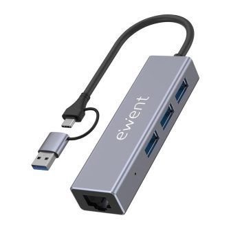 Ewent EW1159 USB 3.2 Gen 1 (3.1 Gen 1) Type-A + Type-C Interface Hub…