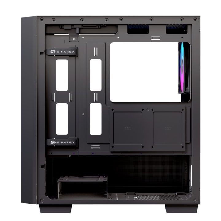 Einarex PM150 matx RGB Tempered Glass Black Gaming PC Case…