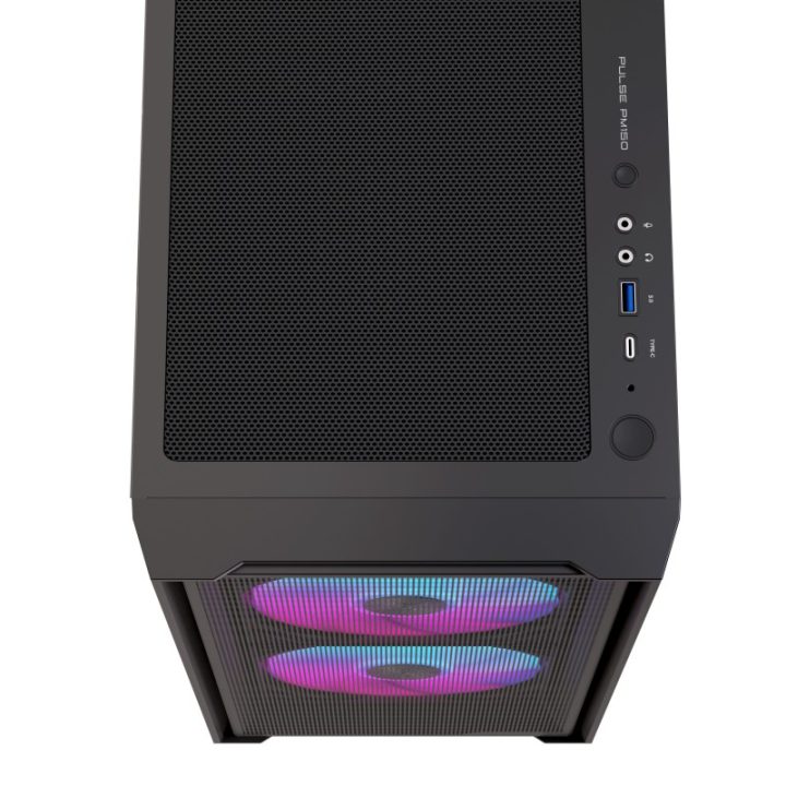 Einarex PM150 matx RGB Tempered Glass Black Gaming PC Case…