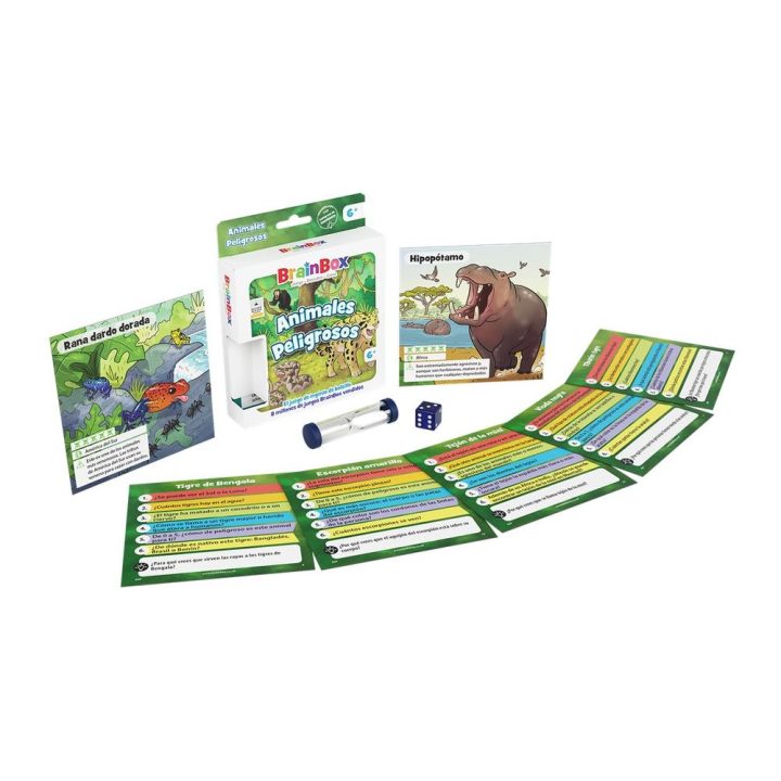 Asmodee Juego de mesa brainbox pocket animales peligrosos edad…