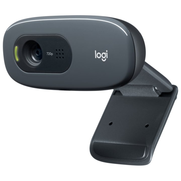 Logitech C270 HD Webcam 3 MP 1280 x 720 Pixels USB Gray, Dark Gray