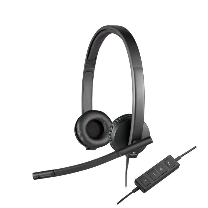 Logitech H570E Wired Over-Ear Headset Office/Call Center USB Type-A…