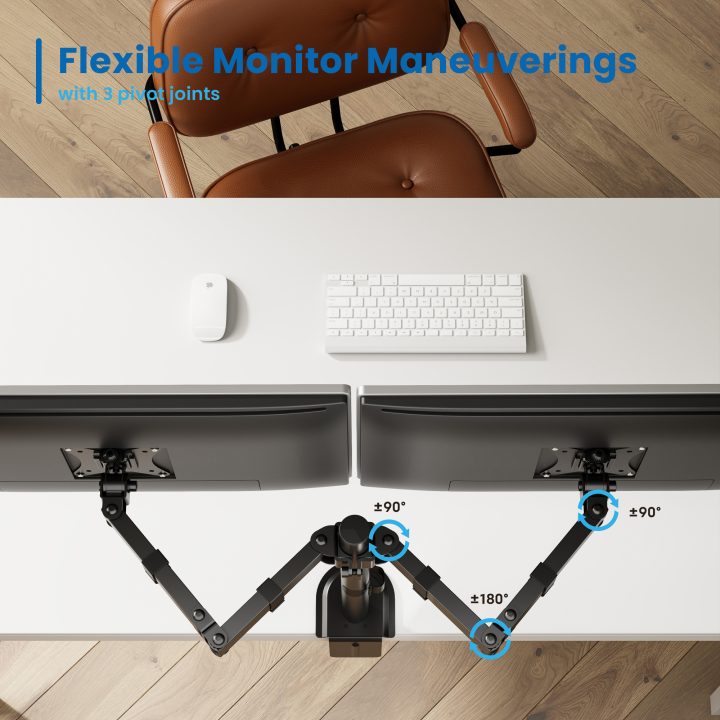 Ewent EW1512 suporte para monitor 32" Secretária Preto
