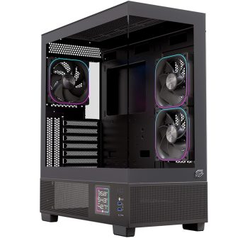 Caja ordenador gaming Einarex S501D ATX RGB cristal templado negra…