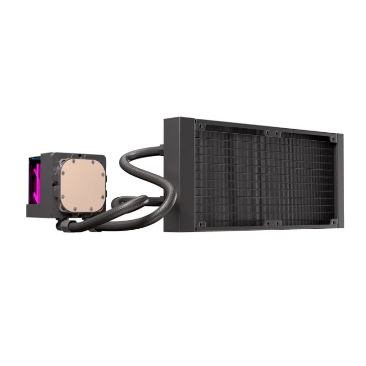 Einarex Vertex 240 RGB Liquid Cooling Kit 2x 120mm Black…