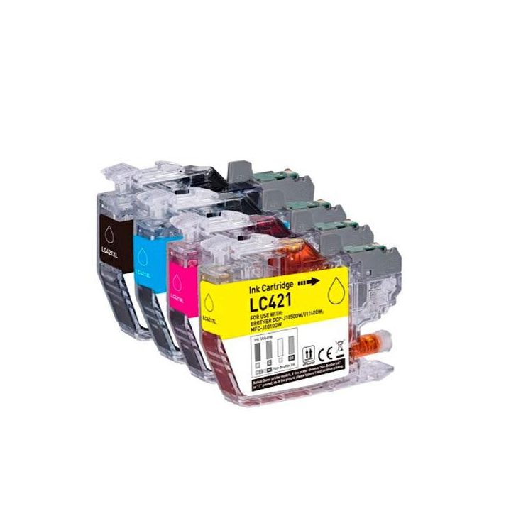 Cartucho de tinta compatível Dayma Brother LC421 ciano 200 pág…