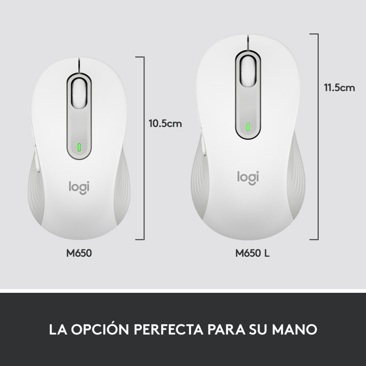Logitech Signature M650 for Business, Rato sem fios, Para mãos…
