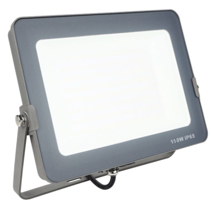 Silver Foco projetor LED IPS 65 150W 5700K luz fria 1.200lm cinzento