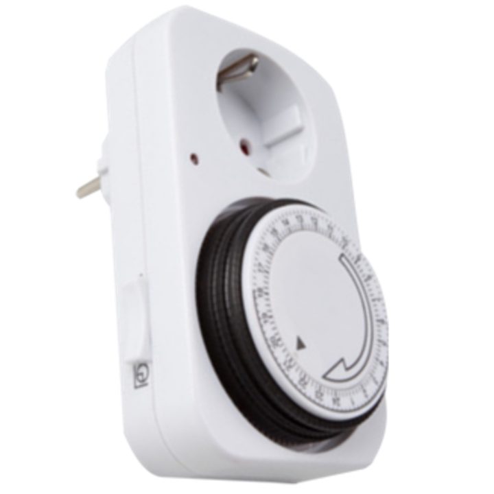 Silver Electronic Analog Timer - 24 Hours - 3600W - 250V - 16A - 50Hz…